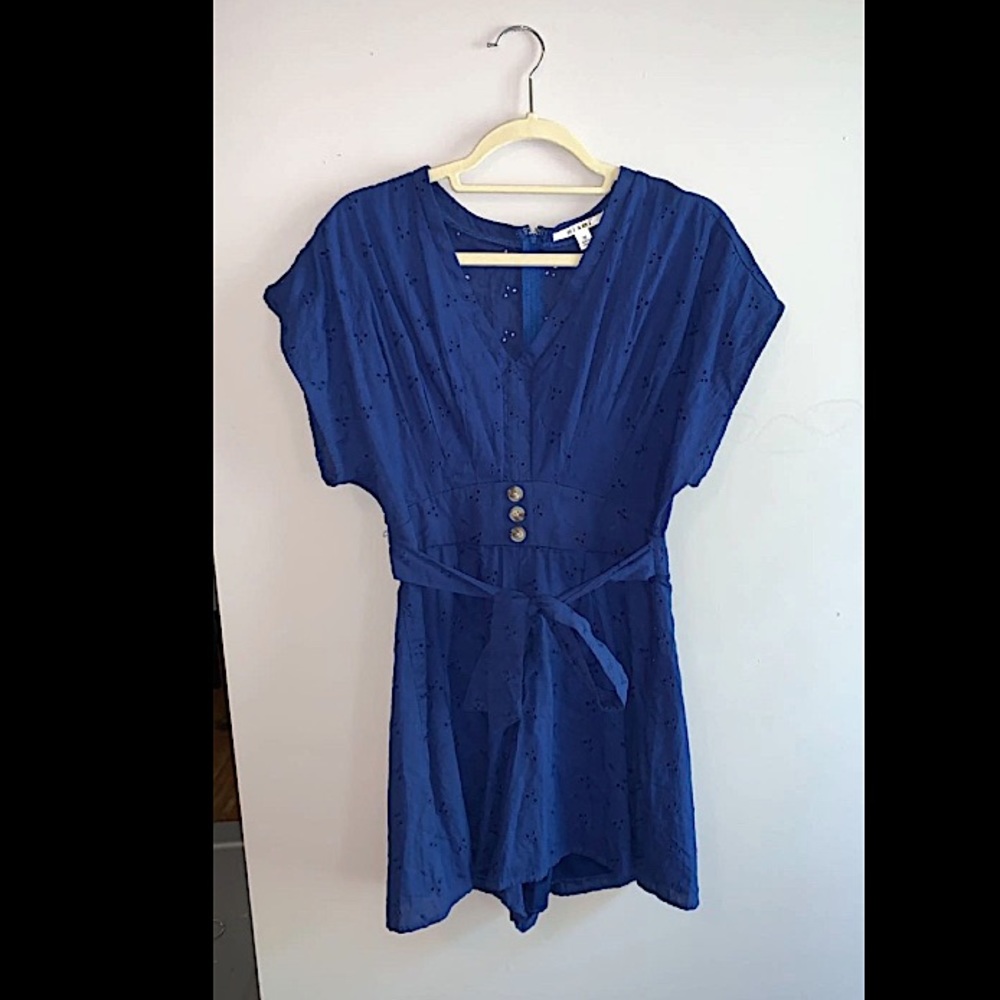 Lace detailing romper